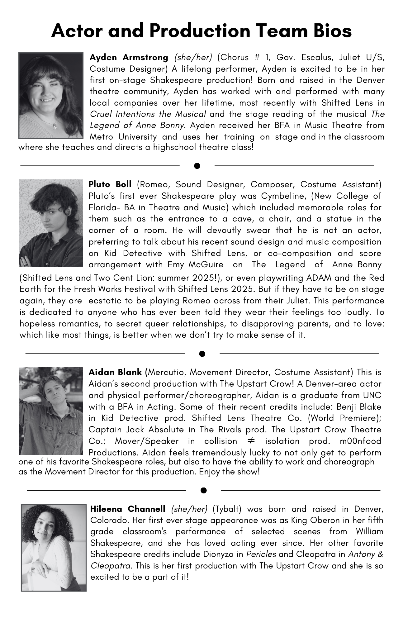 Actor Bio 1